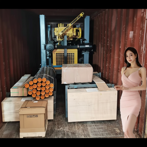 Plataforma de perforación de pozos de agua de neumáticos portátil, máquina de perforación de muestra de núcleo de minería de oro SPT - Product Image 1