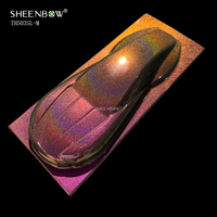 Pigment laser blanc arc-en-ciel haute technologie 10-60 microns, poudre holographique changeante de couleur pour enveloppements de voitures et revêtements personnalisés TH503SL
