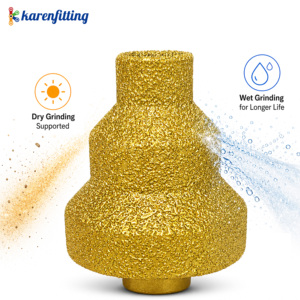 Foret diamanté brasé sous vide M14 5/8"-11 pour l'élargissement des trous et le chanfreinage des bords des carreaux de pierre - 001 - Product Image 6