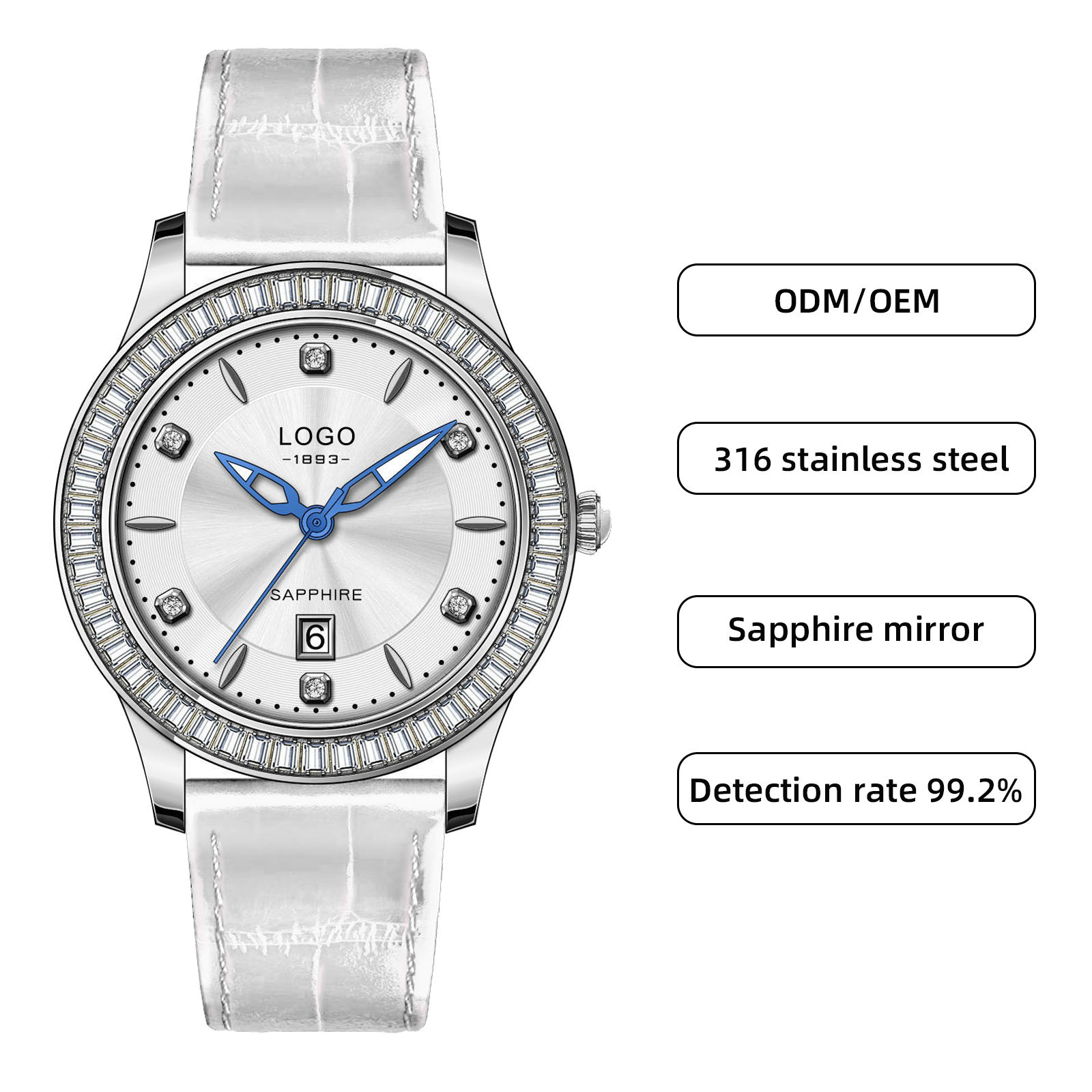 Silver/silver- white