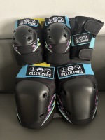 Ensemble de protections importées 187 Killer Pads pour genoux et poignets, pour adultes, pour le roller/skateboard/le ski/le cyclisme
