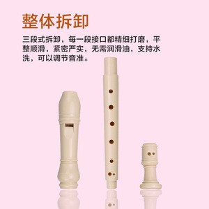 Feifan High Pitch German Style 8 Hole Recorder 32.5Cm <b>ABS</b> Material For Kids And Beginners - Product Image 4