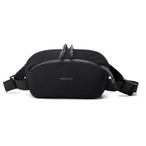 WePoeWr Bolso de pecho para hombre, de nailon, impermeable, a la moda, de color sólido, bandolera para atuendos diarios, invierno 2024 - Product Image 3