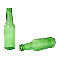 Bouteille en verre de bière verte personnalisée 250ml 330ml 500ml Bouteille en verre de bière