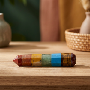 Vente en gros de baguettes de guérison en pierres précieuses naturelles et de tours de pierres 7 Chakras pour la décoration - Product Image 3