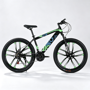 VTT pour adultes 24/26/27,5 pouces, 21 vitesses - Noir-bleu, Noir-rouge, pour hommes et femmes, avec cadre en acier haute teneur en carbone - Product Image 5