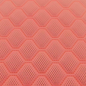 Tela de PVC Bordada de Alta Calidad con Diseño de Diamantes <span class=keywords><strong>en</strong></span> Relieve para Tapicería Exclusiva de Asientos de Auto y Muebles - Product Image 2