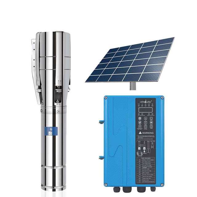 6 Inch AC DC Big Flow Complete Borehole DC Solar Pump and Panel Solar Water Pump System for Farm Irrigation
