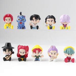Figurines d'<span class=keywords><strong>action</strong></span> d'anime Huntrx Team Q Version, 10 pièces, figurines miniatures de collection, décorations de bureau mignonnes, cadeaux de jouets parfaits pour les fans - Product Image 3