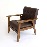 Vente de gros Mobilier de maison, chaise souple au design moderne pour le salon et l'hôtel, chaise canapé en bois massif avec tissu