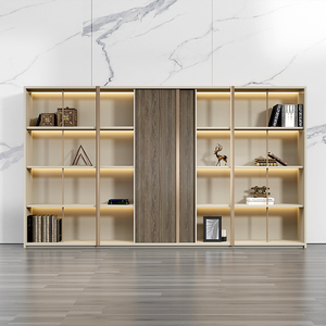 Classeur de bureau en bois de style industriel moderne cloison d'imprimante de thé latérale mobile pour le stockage d'archives d'école de bureau à domicile - Product Image 3