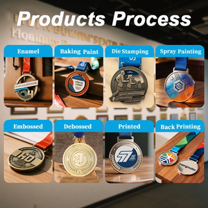 Medaglia in Metallo per Partecipazione a Fun Run con Testo 3D in Rilievo e Nome Personalizzato dell'Evento per Maratona Infinity Bambini - Product Image 4