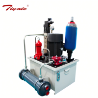 Unité hydraulique multi-circuits à accumulateur à diaphragme refroidi par eau avec circuit de verrouillage pour station de pompage hydraulique d'axe
