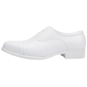 <b>White</b> Leather Men's Dress Shoes Pointed Toe Formal Wedding Oxford Shoes With <b>Laces</b> Durable <b>White</b> Shoe For Special Occasions - Product Image 5