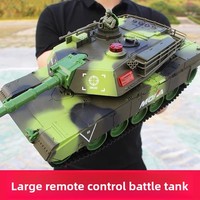 Grande voiture de combat électrique rechargeable sur chenilles en métal avec fonction de tir, modèle pour usage intérieur, jouet pour garçons de 14 ans et plus