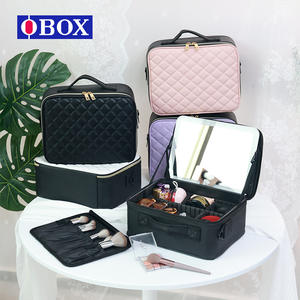 Bolsa de Maquillaje Merlad de Gran Capacidad con Cierre de Cremallera, Asa Suave, Estuche Cosmético, Color Marrón Maillard, Primavera 2024 - Product Image 3