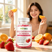 Complément de Gommes à Mâcher à Double Action au Glutathion et à la Vitamine C – Antioxydant Premium pour l'Éclat de la Peau chez la Femme