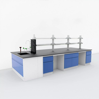 Meubles de laboratoire Cartmay Armoire de table de laboratoire montée au sol en acier avec évier