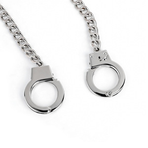 Esposas de Cadena Metálica Color Plata para Uso Romántico, Juguete de Bondage para Adultos - Product Image 4