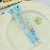Stylo à encre au design de dessin animé, modèle neuf, fournitures scolaires pour étudiants, stylo à encre noire en carbone, matériau plastique, stylo neutre