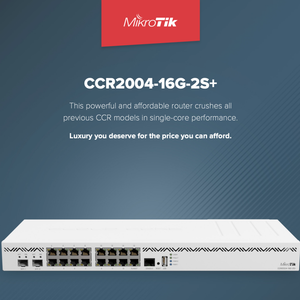 MikroTik CCR2004-16G-2S+ Wireless <b>Router</b> with <b>Modem</b> Function WEP QoS Dual-Band 2.4G & 5G 8-LAN Ports US Version - Product Image 2