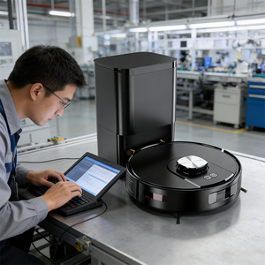 Robot Maid V2L-SJ Automatic Sweeping Mopping Robot Vacuum Cleaner LDS Navigation Self-emptying Auto Dust Collector HEPA Filter - Product Image 1