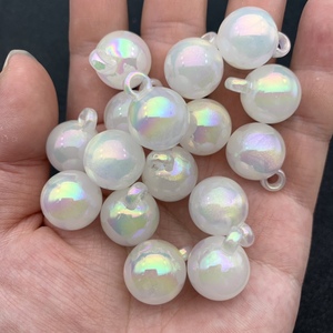 Starry Sky Mapei Luminous Mermaid Beads 16mm Plastic Resin DIY Jewelry Accessories For <b>Car</b> Pendant Headband Phone Chain - Product Image 2