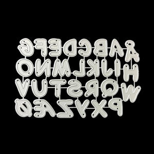 Op maat gemaakte stansmatrijzen 26 hoofdletter alfabet stansmatrijzen metalen stansmatrijzen voor kaartmaken scrapbooking DIY geëtste ambachtelijke stansmatrijzen - Product Image 1