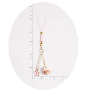 Tradición japonesa conejo conejito cerdo gato campana <span class=keywords><strong>Sakura</strong></span> Omamori teléfono bolsa colgante llavero buena suerte fortuna riqueza encanto regalo - Product Image 4
