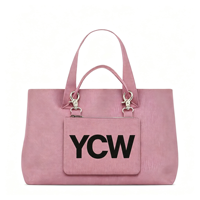 Sacs fourre-tout jacquard tendance pour femmes, grands sacs de transport en tricot avec logo personnalisé