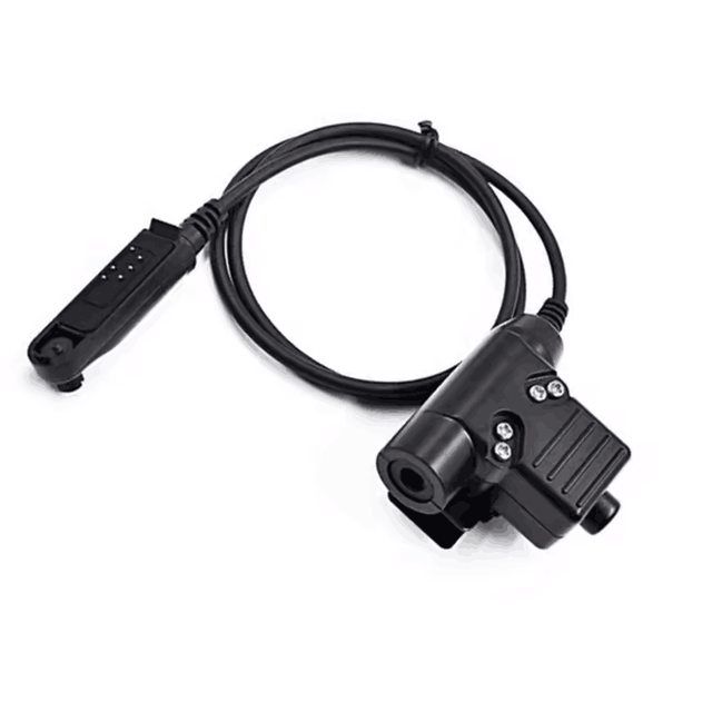 U94 PTT Cable Plug Headset Adapter Standard Version for Baofeng 9R Connector Walklie Talkie Radio Hunting