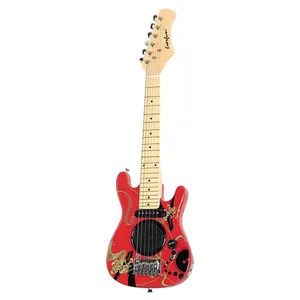 Groothandel Hoge Kwaliteit 6 String Goedkope Elektrische Gitaar Voor Kid Custom Logo