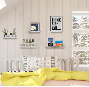 Estantes Flotantes de Madera de Estilo Rústico de 5 Niveles, Sostenibles y Multifuncionales, para Montar en la Pared, Decoración Rústica para Artículos Pequeños - Product Image 2