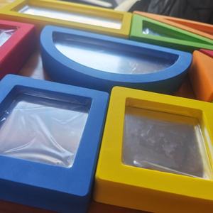 EVA <b>Framed</b> Moulded Shatterproof Sensory Mirror Soft EVA+Plastic Foam Cutting Stacking Toys for Kids Sensory <b>Play</b> - Product Image 4
