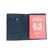 Porte-documents/cartes de voyage unisexe de luxe en cuir véritable, avec protection RFID, fermeture ouverte, portable, personnalisable, léger