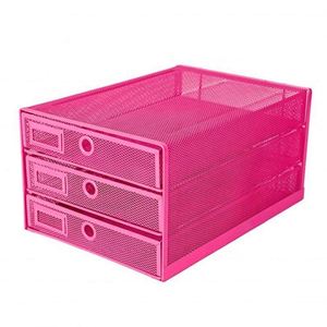Organizador de Escritorio de Metal de 3 Niveles de Alta Calidad para Oficina, Bandeja para Archivos - Product Image 1
