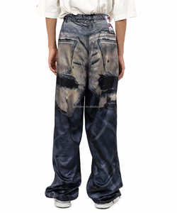 SS25 T.A.x MY New Five Pocket Unisex Mujeres Nuevo con etiquetas Baggy Fit Straight Leg Men Cargo Pantalones Trompe Archive Pantalones estampados - Product Image 2