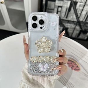 เคสโทรศัพท์กันกระแทกมีกากเพชรลายดอกอีพ็อกซี่360สำหรับ X7D Honor 4G 600 600 Pro 600 <span class=keywords><strong>Lite</strong></span> X8D X5D PLUS - Product Image 4