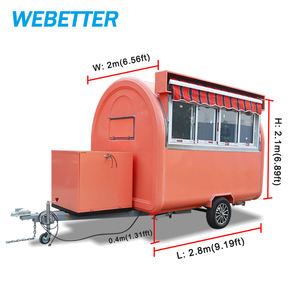 WEBETTER street mini <span class=keywords><strong>remorque</strong></span> alimentaire mobile petit chariot <span class=keywords><strong>de</strong></span> restauration rapide mobile pour café et glace à vendre - Product Image 6