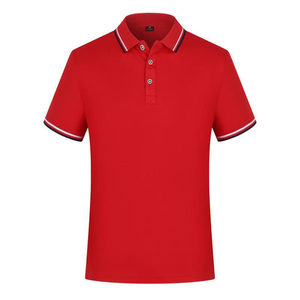 Polo en tricot pour homme à manches courtes avec col rayé contrastant, polo décontracté pour affaires, logo personnalisé, uniforme - Product Image 4