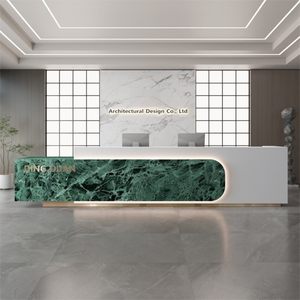Thanh lịch gỗ đá quầy quầy thu ngân quầy cho bệnh viện hiện đại cao cấp tiếp tân bàn cho văn phòng sảnh khách sạn Câu lạc bộ - Product Image 1