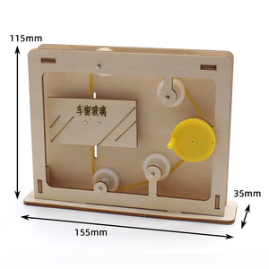 Modelo de elevalunas de coche, juguete educativo de madera, 155x115x35mm, para niños, kit de aprendizaje de ciencia DIY - Product Image 1