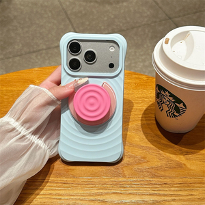 ที่ยึดโทรศัพท์มือถือแม่เหล็กแรงสูงรูปทรงตัว C พร้อมที่จับแบบ PopSockets ซิลิโคนพับได้ พกพาสะดวก - Product Image 5