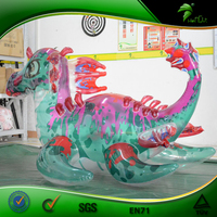 Dragon vert gonflable Hongyi Dragon de mer gonflable Animal gonflable transparent Jouet flottant pour piscine