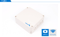 Boîtier de Commutation Étanche IP66 25A 220V ABS, Boîtier de Jonction Type PC DS-PG-20P pour Enceinte Électronique Extérieure SAIPWELL