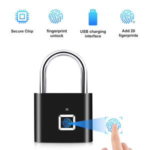 Smart Fingerprint <strong>Lock</strong> Waterproof Zinc Alloy Intelligent Safety Electronic Padlock Smart Pad <strong>Lock</strong> Smart Fingerprint Padlock - Product Image 3