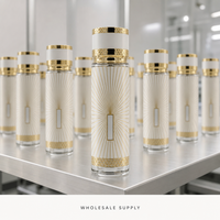 Flacon de parfum vide personnalisé 250 ml, noir mat, cylindrique, avec capuchon métallique gaufré, atomiseur rechargeable en gros, logo personnalisé