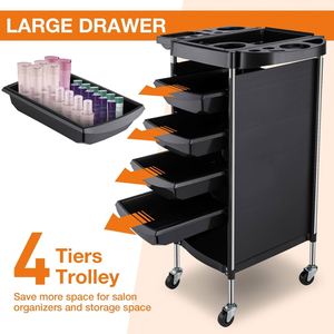 Hair Salon Stroller Beauty Barber Rack Hairdressing Table - Product Image 3