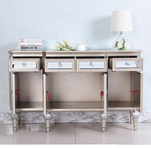 Buffets AIYI, tables, finition miroir or ou argent, luxe moderne, <span class=keywords><strong>buffet</strong></span> <span class=keywords><strong>blanc</strong></span> large - Product Image 5