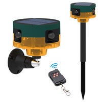 Détecteur de sécurité solaire à laser IR, activé par le mouvement, capteur humain 5-8m, télécommandé